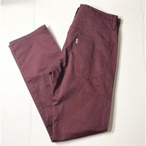 Levi's Chino Pants Men's 29x30 Maroon Straight Leg Professional Office Preppy‎